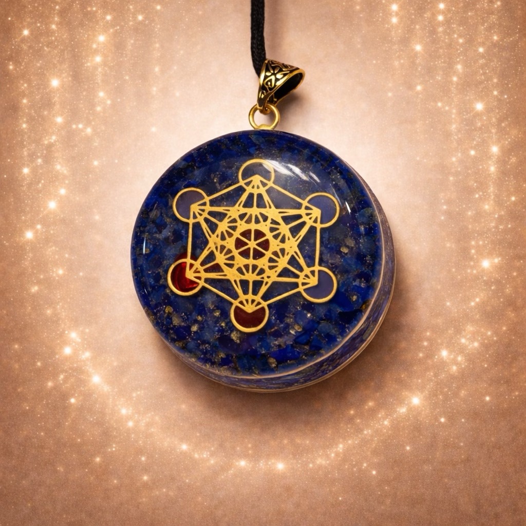 Pendentif Noir Mince Metatron