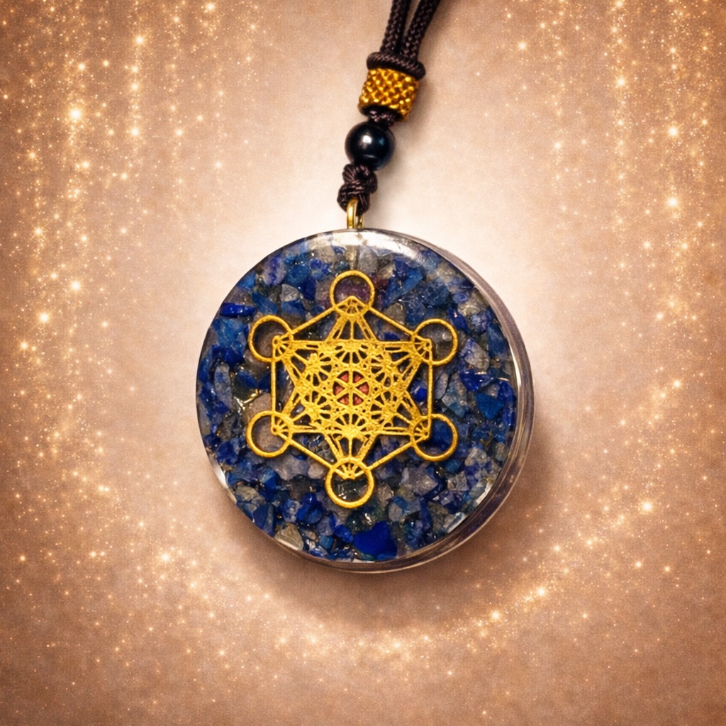 Pendentif Bleu Mince Metatron