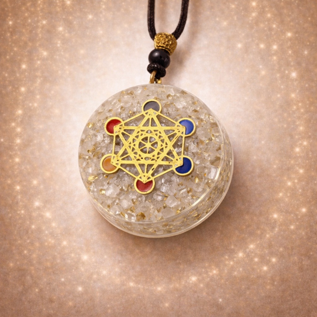Pendentif Blanc Épais Metatron