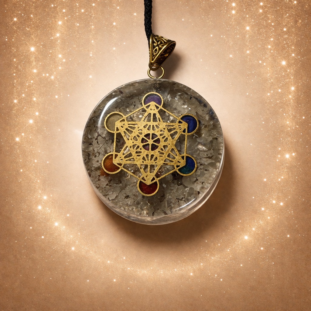 Pendentif Blanc Mince Metatron